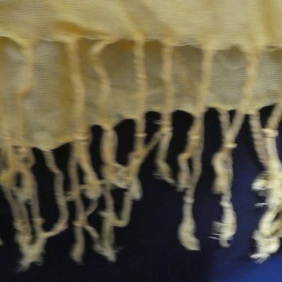 Mustard Sheer Shawl - Picture 5 of 8